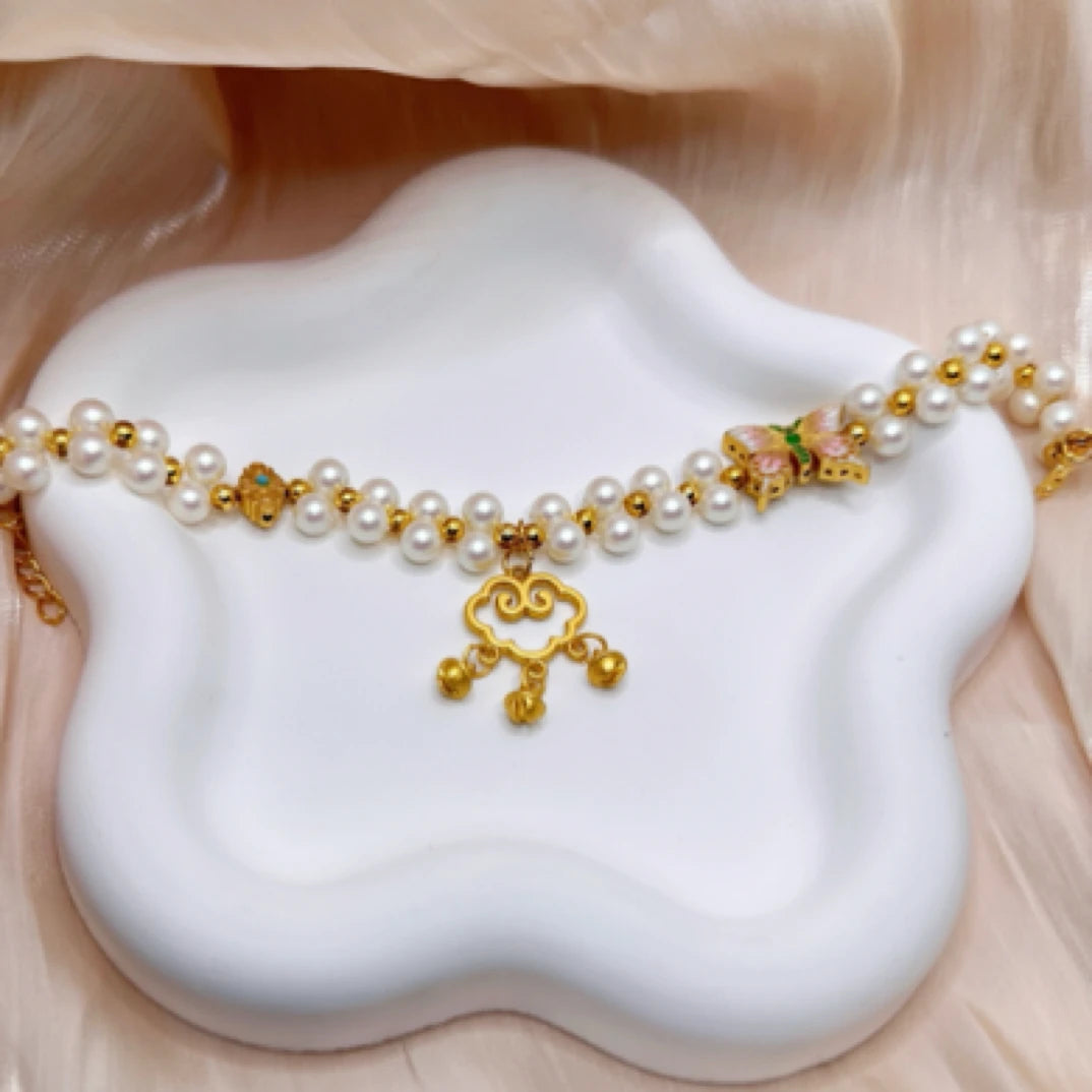 雲霓紀｜蝶栖福至・オリジナルペット猫犬ネックレス・質優物美